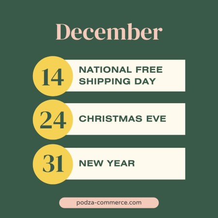 december holiday calendar